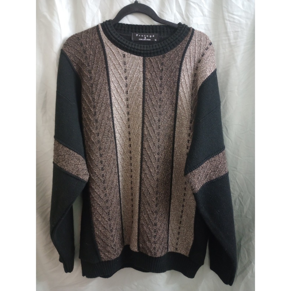 Vintage 90's Protege Collection Sweater Pullover Grandpa Cosby Men's Large